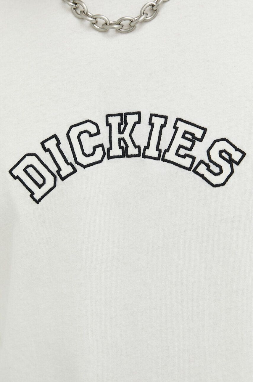 Dickies tricou din bumbac culoarea bej cu imprimeu - Pled.ro