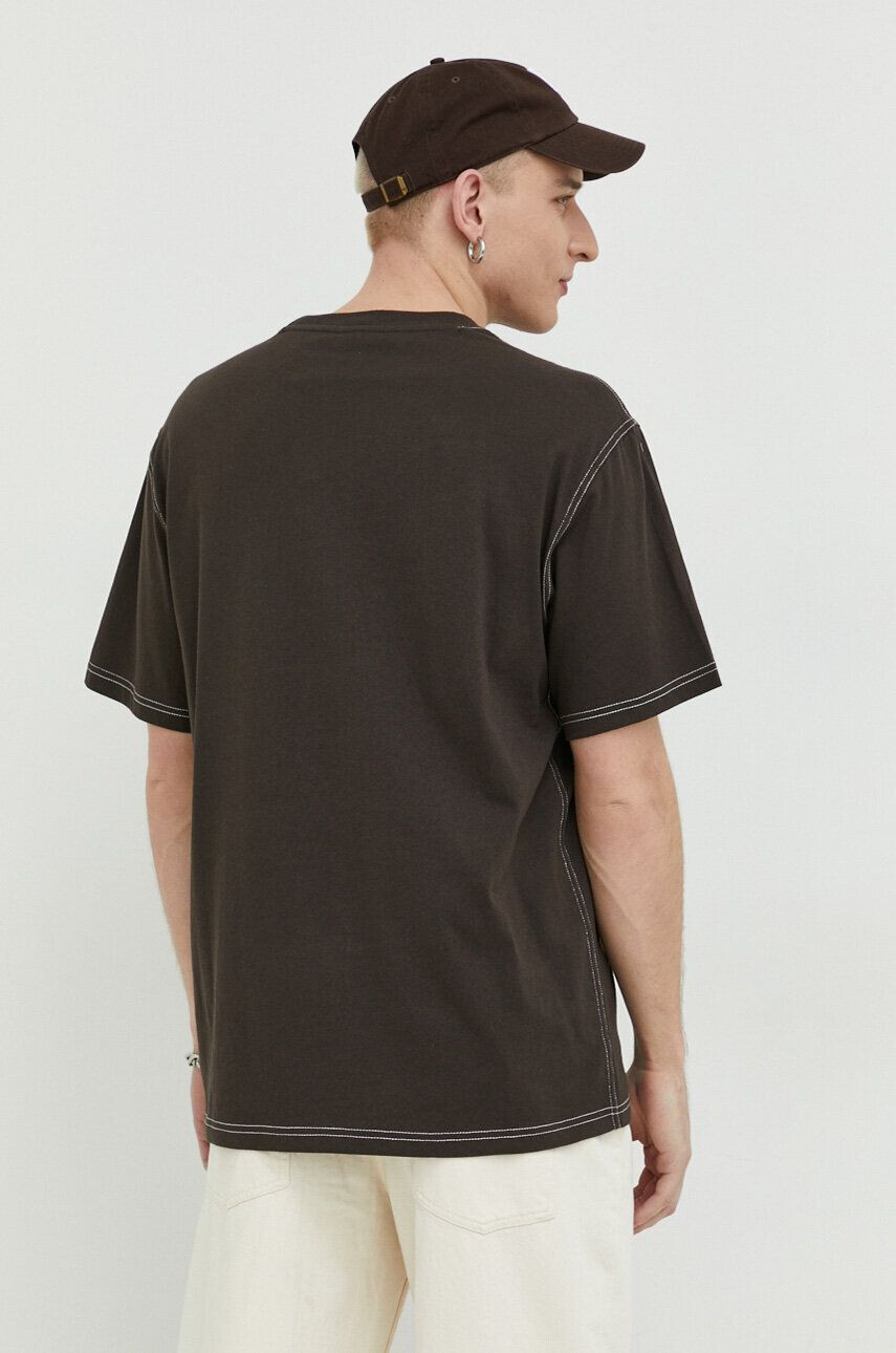 Dickies tricou din bumbac culoarea bordo cu imprimeu - Pled.ro