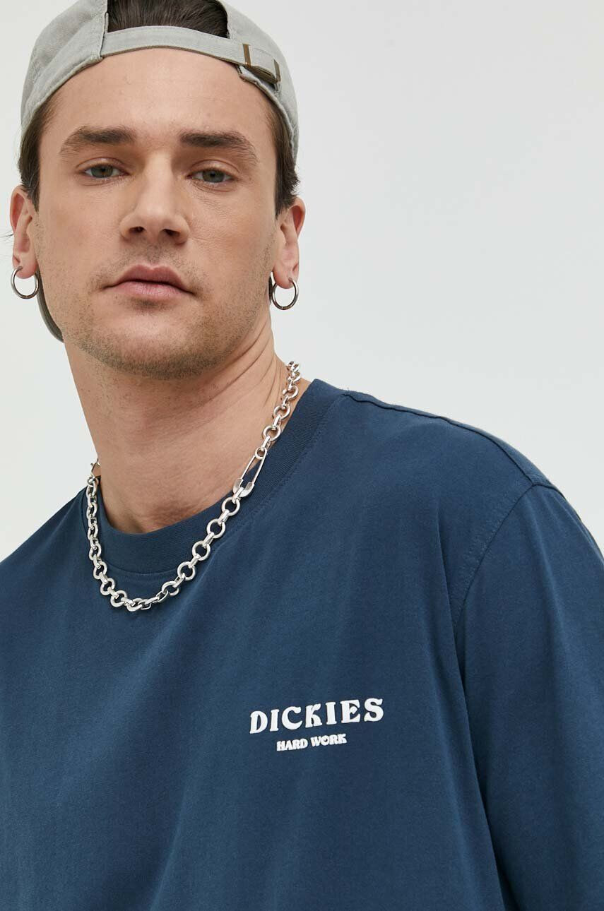 Dickies tricou din bumbac culoarea negru cu imprimeu - Pled.ro