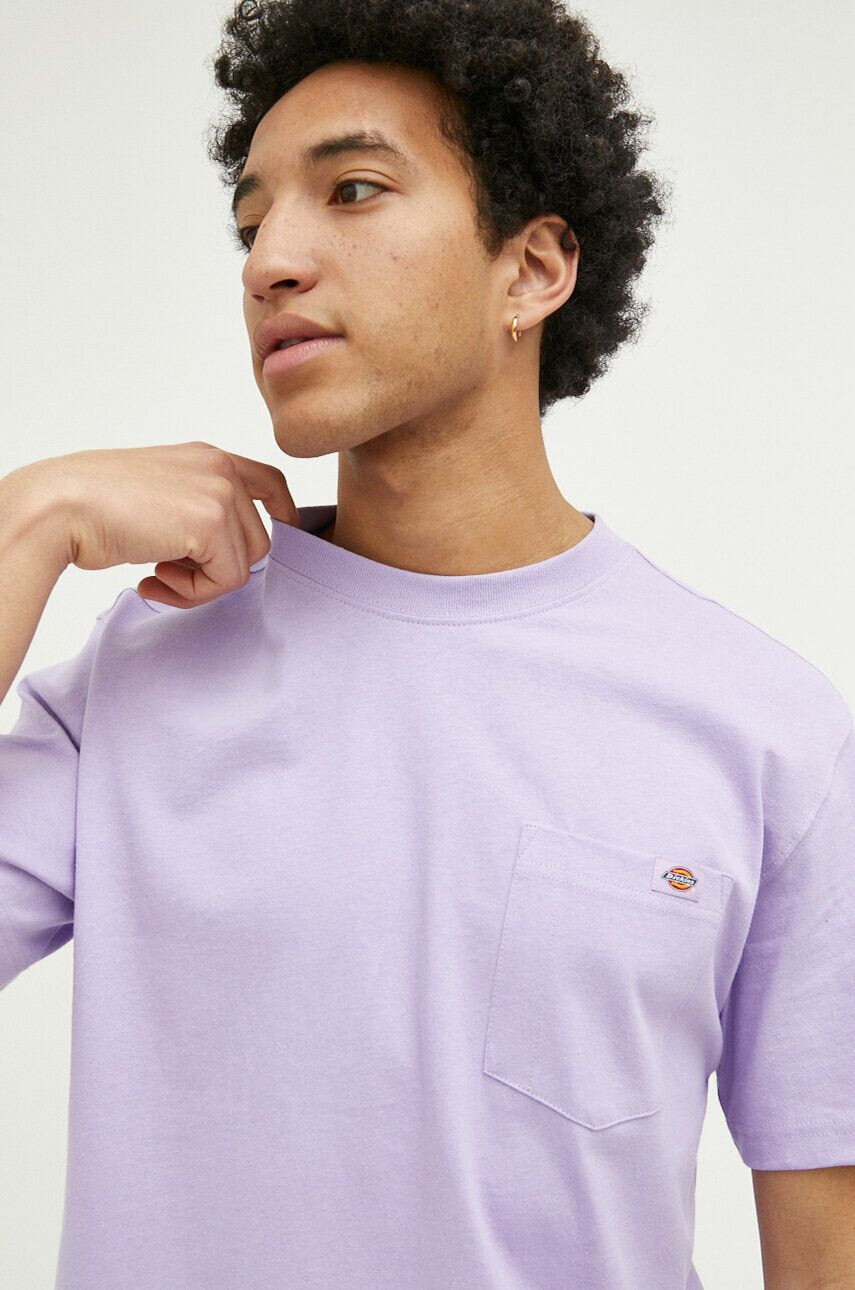 Dickies tricou din bumbac culoarea violet neted - Pled.ro