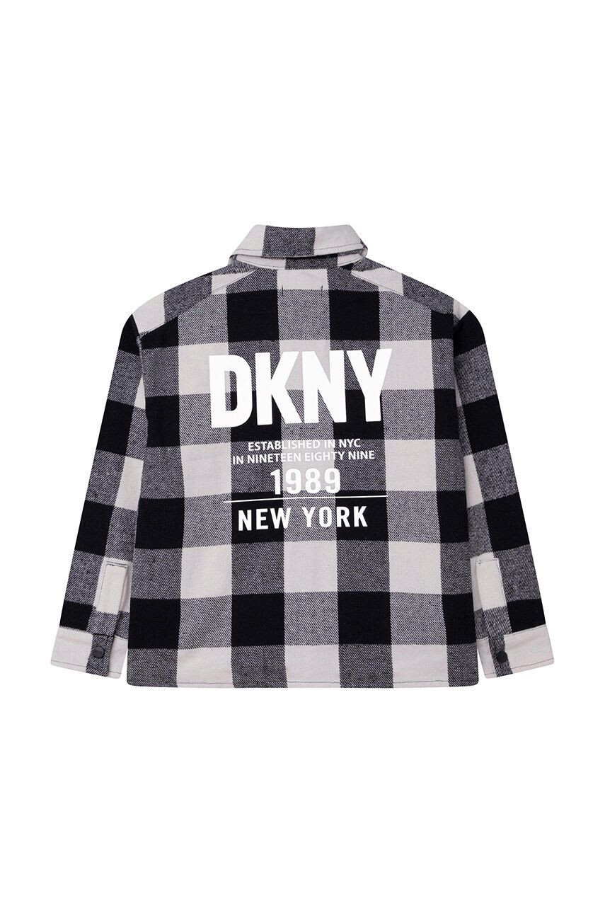 DKNY camasa copii culoarea negru - Pled.ro