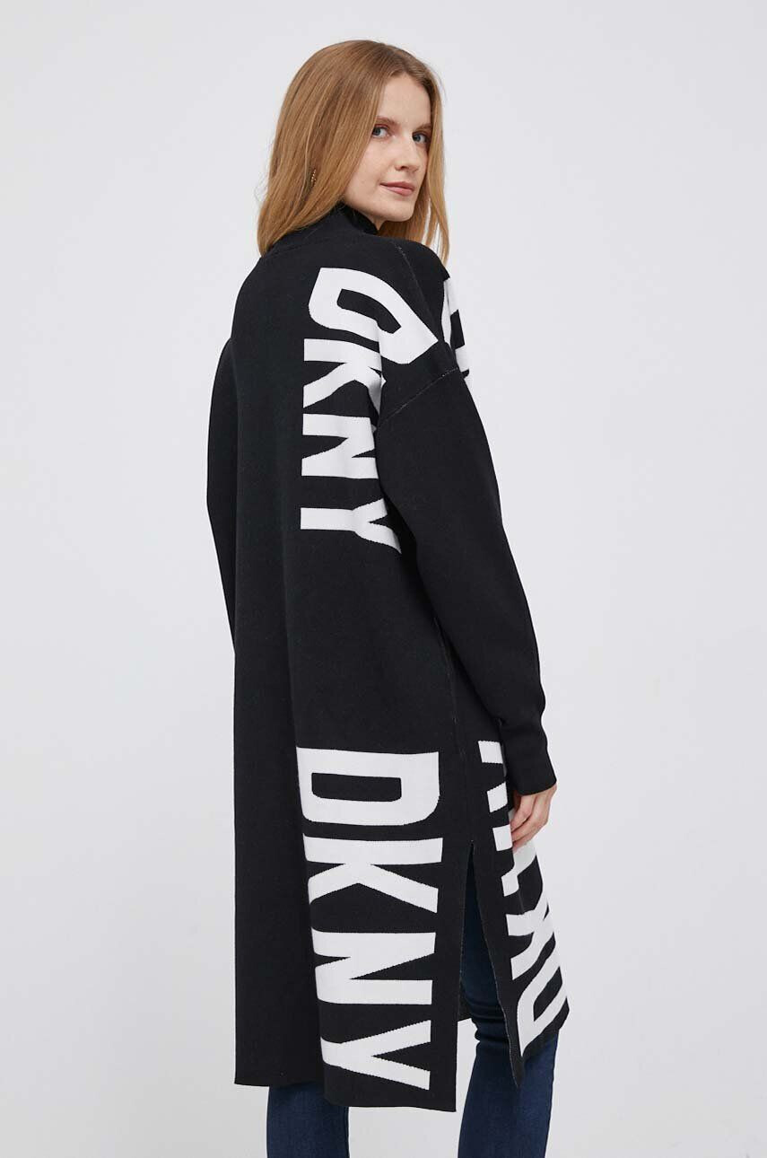 DKNY cardigan femei culoarea negru light - Pled.ro