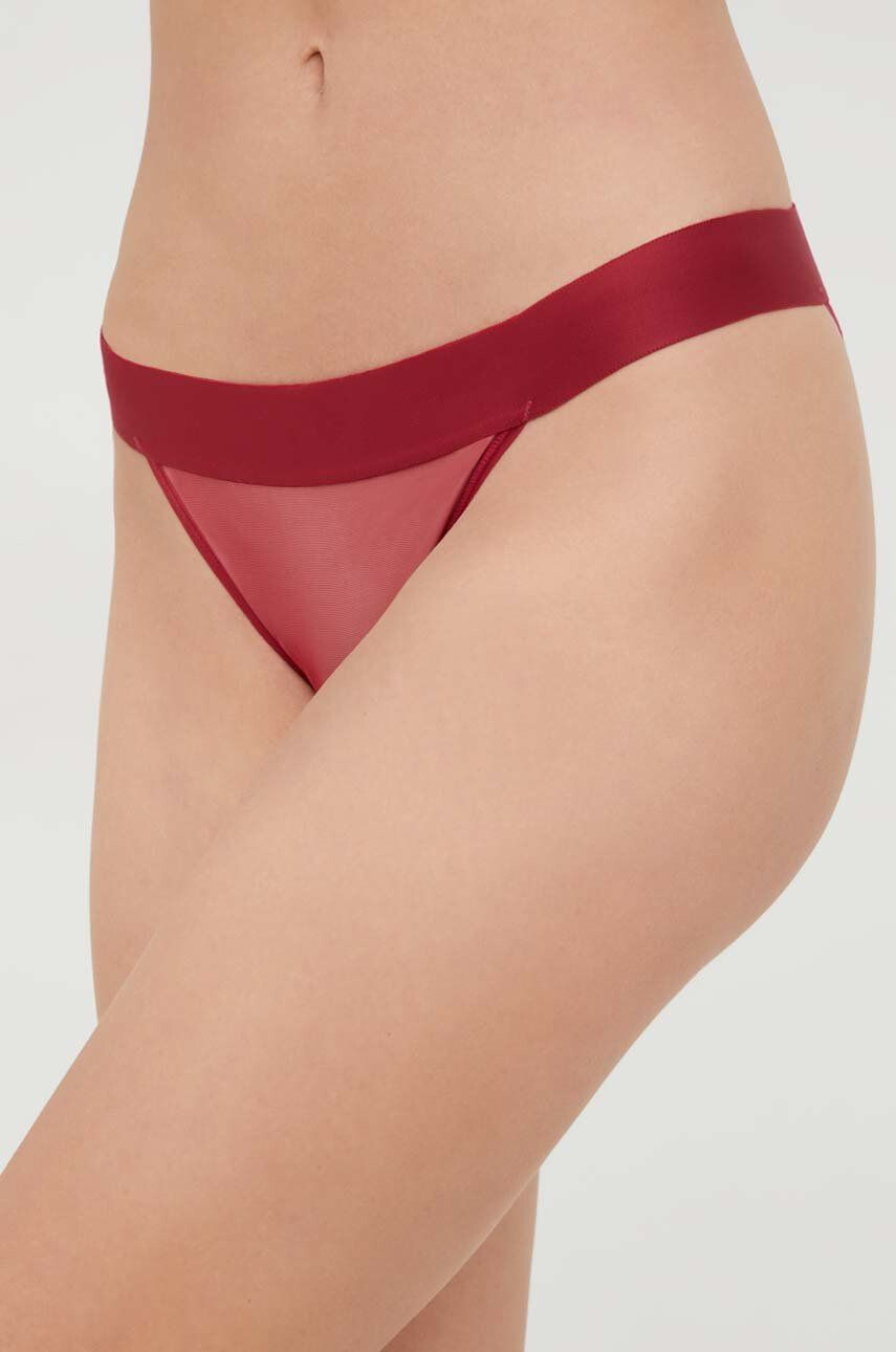 DKNY chiloti culoarea bordo transparent - Pled.ro