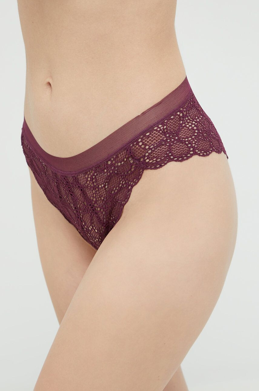 DKNY chiloti brazilieni culoarea violet - Pled.ro