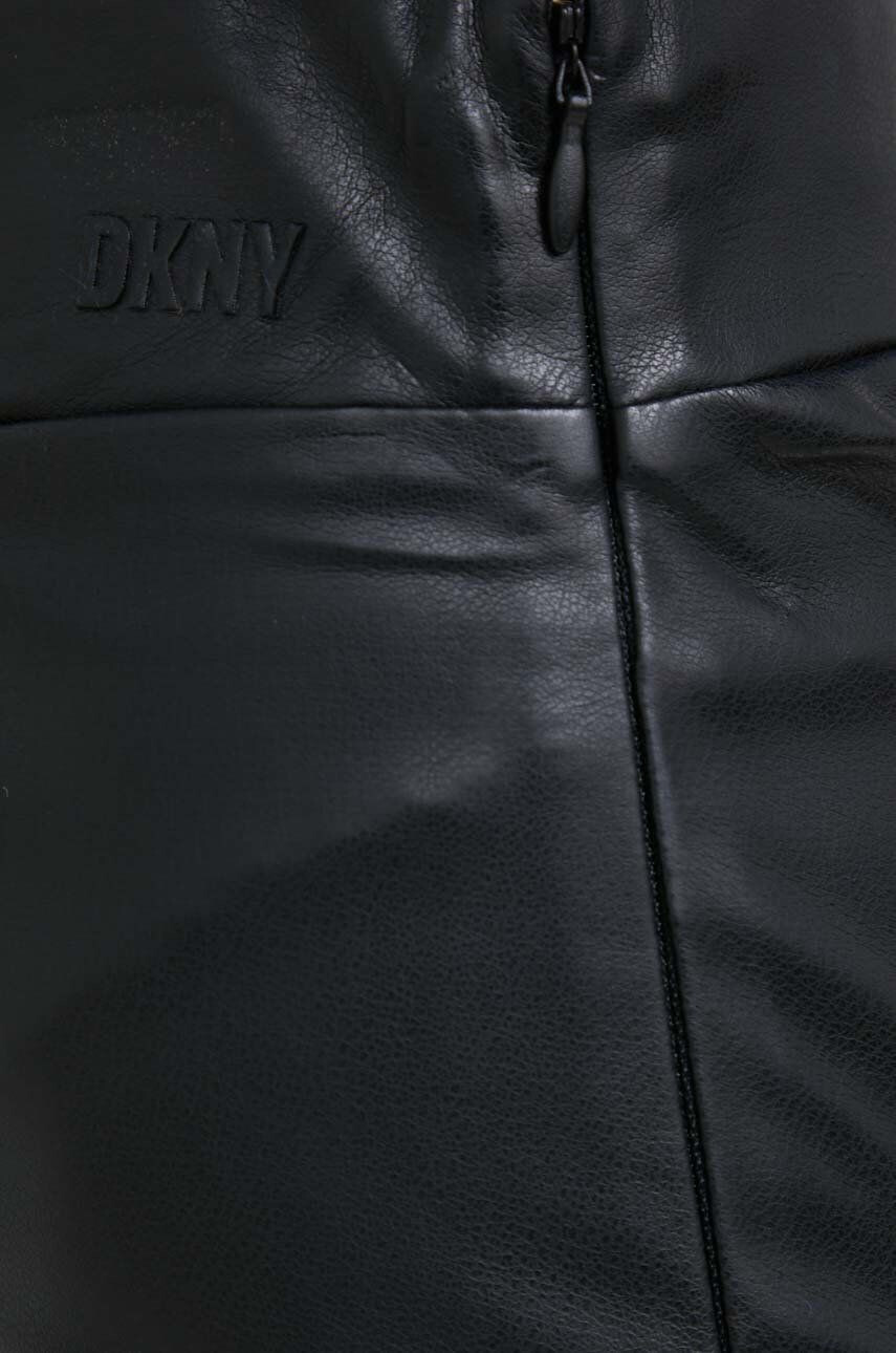 DKNY colanti femei culoarea negru neted - Pled.ro