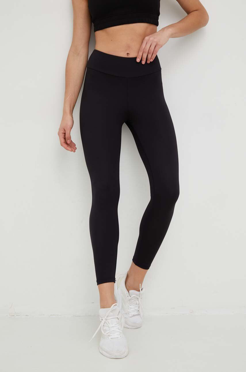 DKNY colanti femei culoarea negru neted - Pled.ro