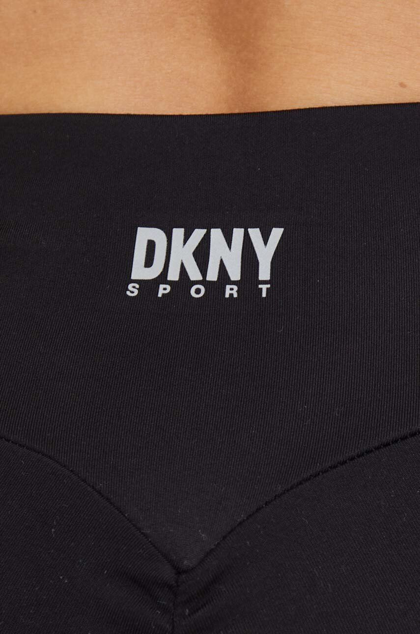 DKNY colanti femei culoarea negru neted - Pled.ro