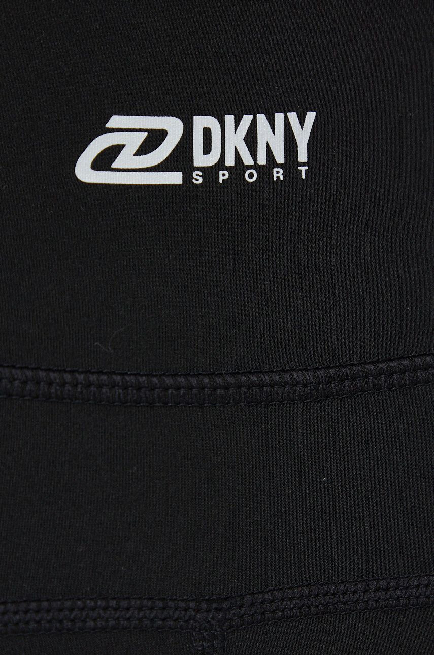 DKNY colanti femei culoarea negru neted - Pled.ro