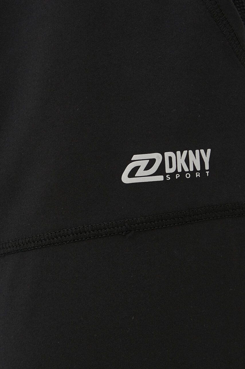 DKNY colanti femei culoarea negru neted - Pled.ro