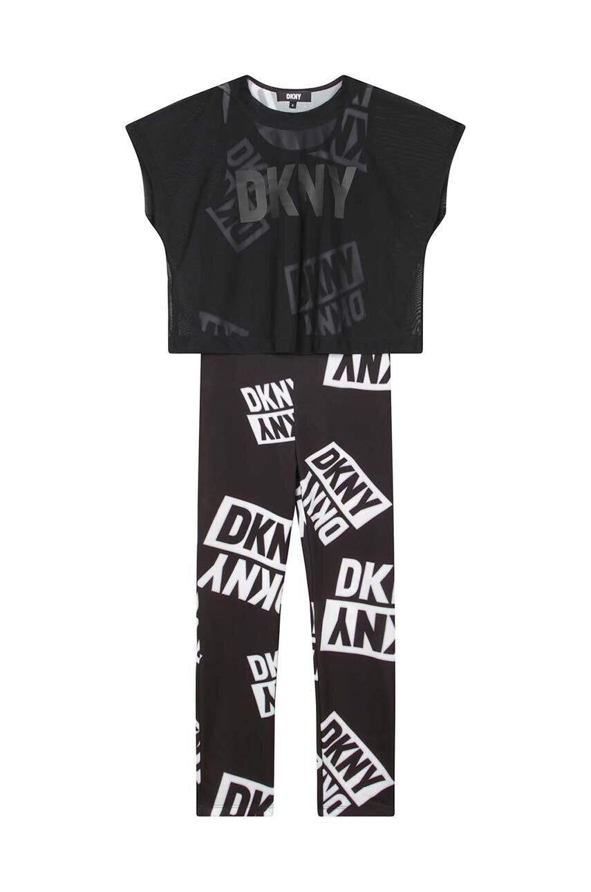 DKNY compleu copii culoarea negru - Pled.ro