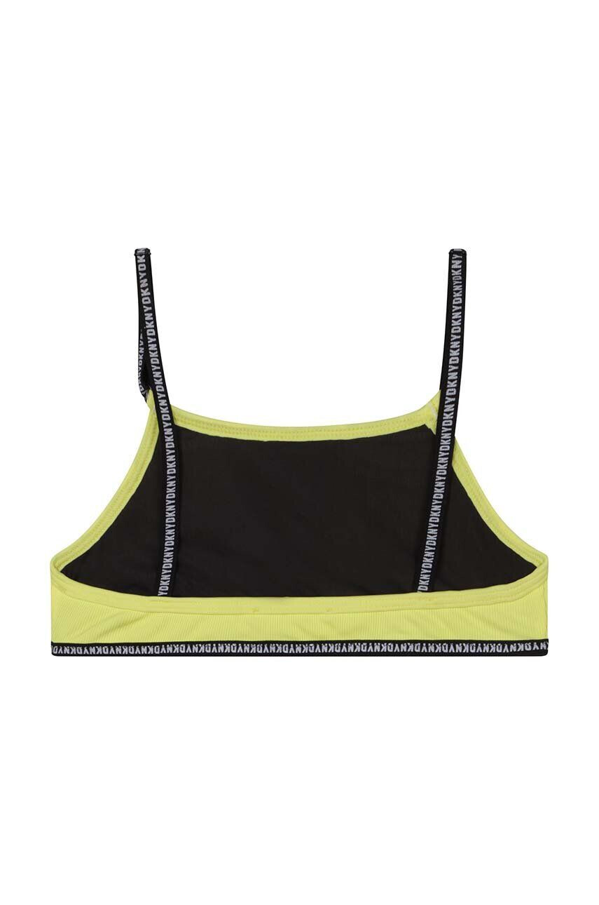 DKNY costum de baie pentru copii din două piese culoarea galben - Pled.ro