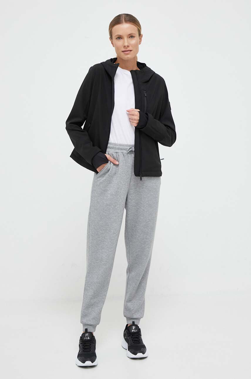 DKNY geaca femei culoarea negru de tranzitie - Pled.ro