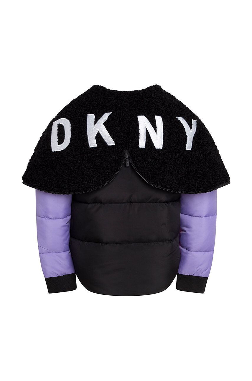 DKNY geaca copii culoarea roz - Pled.ro