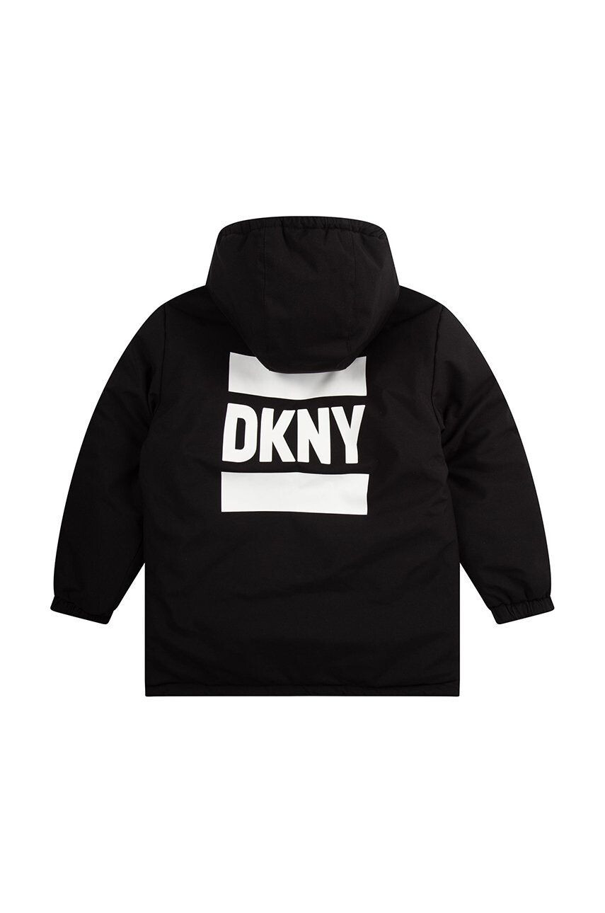 DKNY geaca copii culoarea negru - Pled.ro