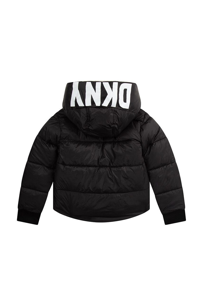 DKNY geaca reversibila pentru copii culoarea alb - Pled.ro