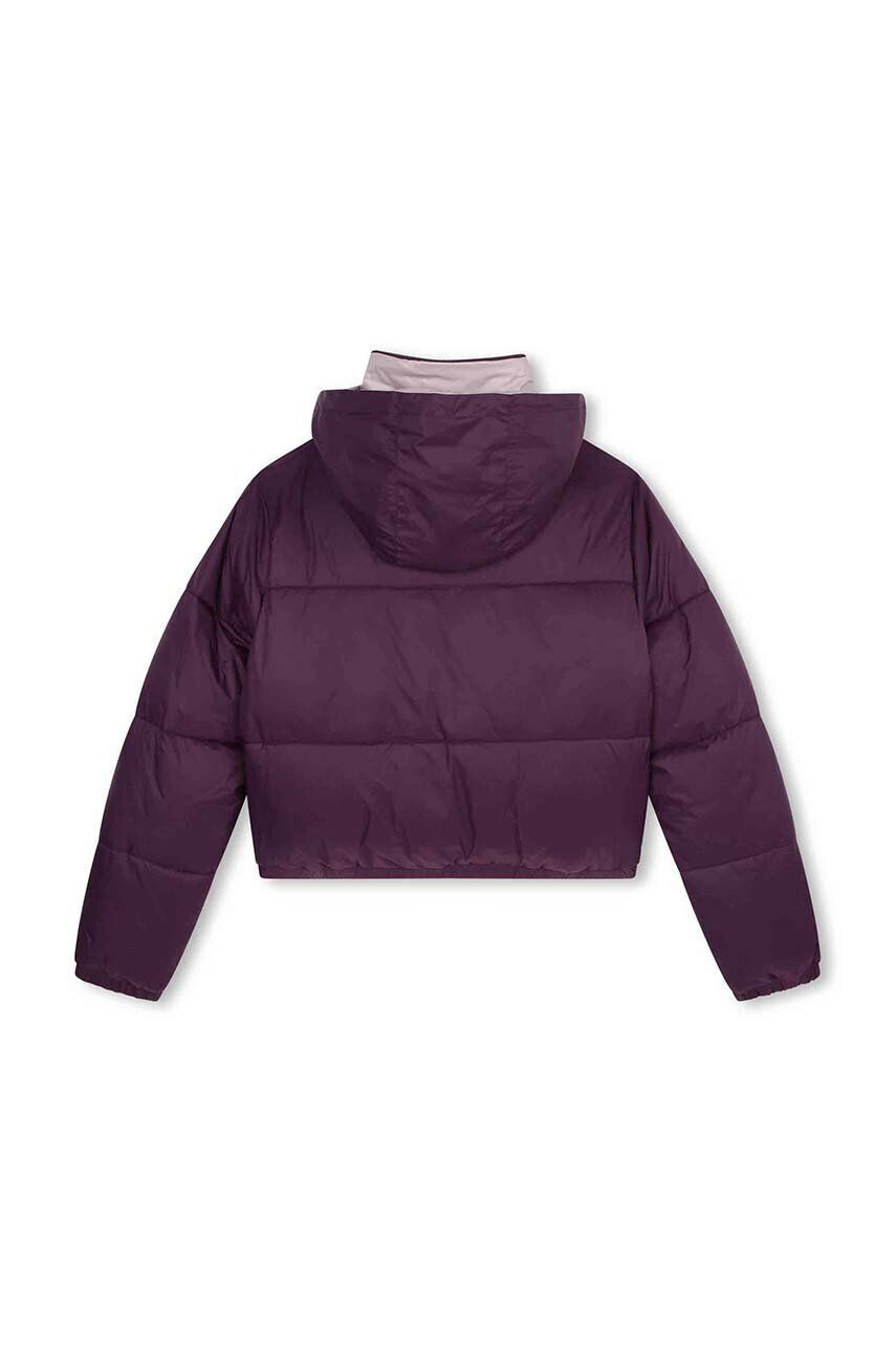 DKNY geaca reversibila pentru copii culoarea violet - Pled.ro