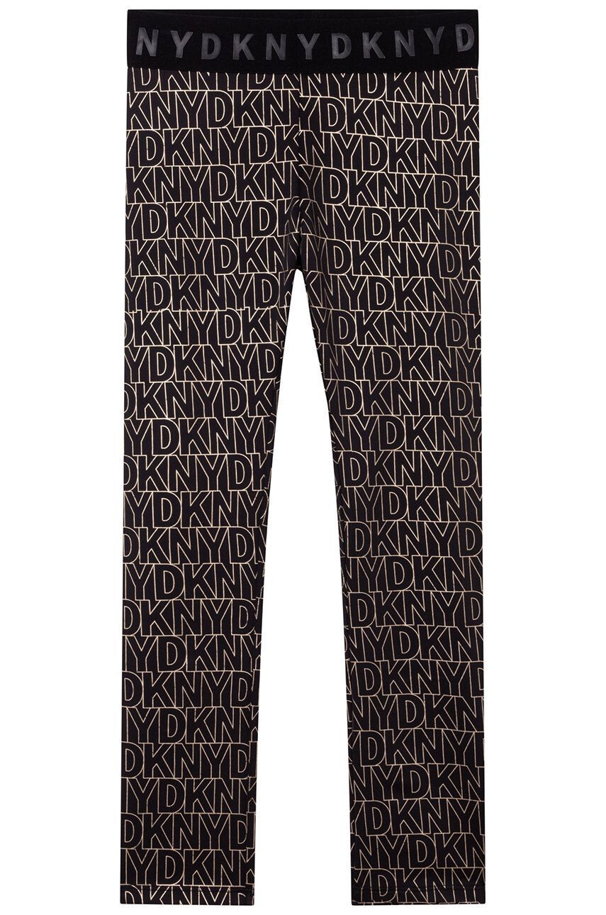 DKNY leggins copii culoarea negru modelator - Pled.ro