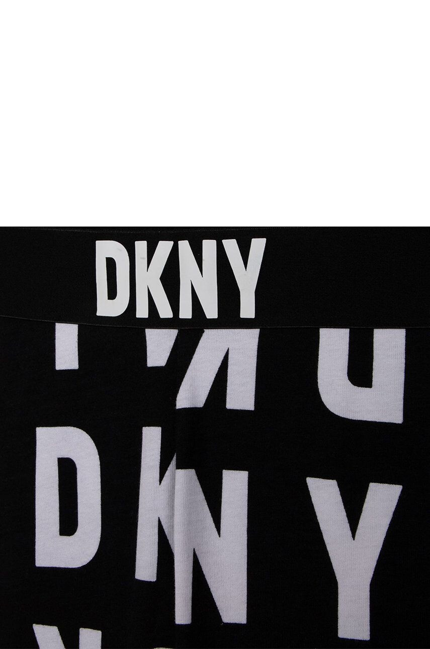 DKNY leggins copii culoarea negru neted - Pled.ro