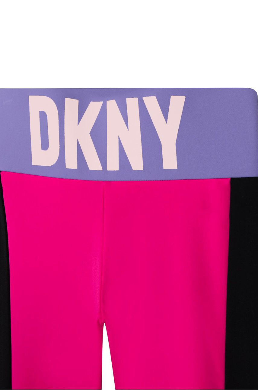 DKNY leggins copii culoarea roz modelator - Pled.ro