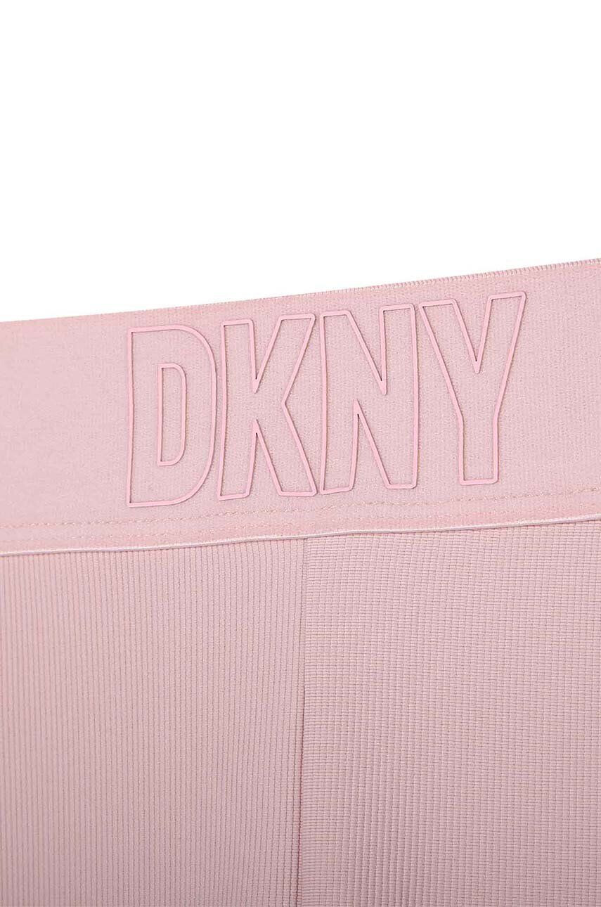 DKNY leggins copii culoarea violet neted - Pled.ro