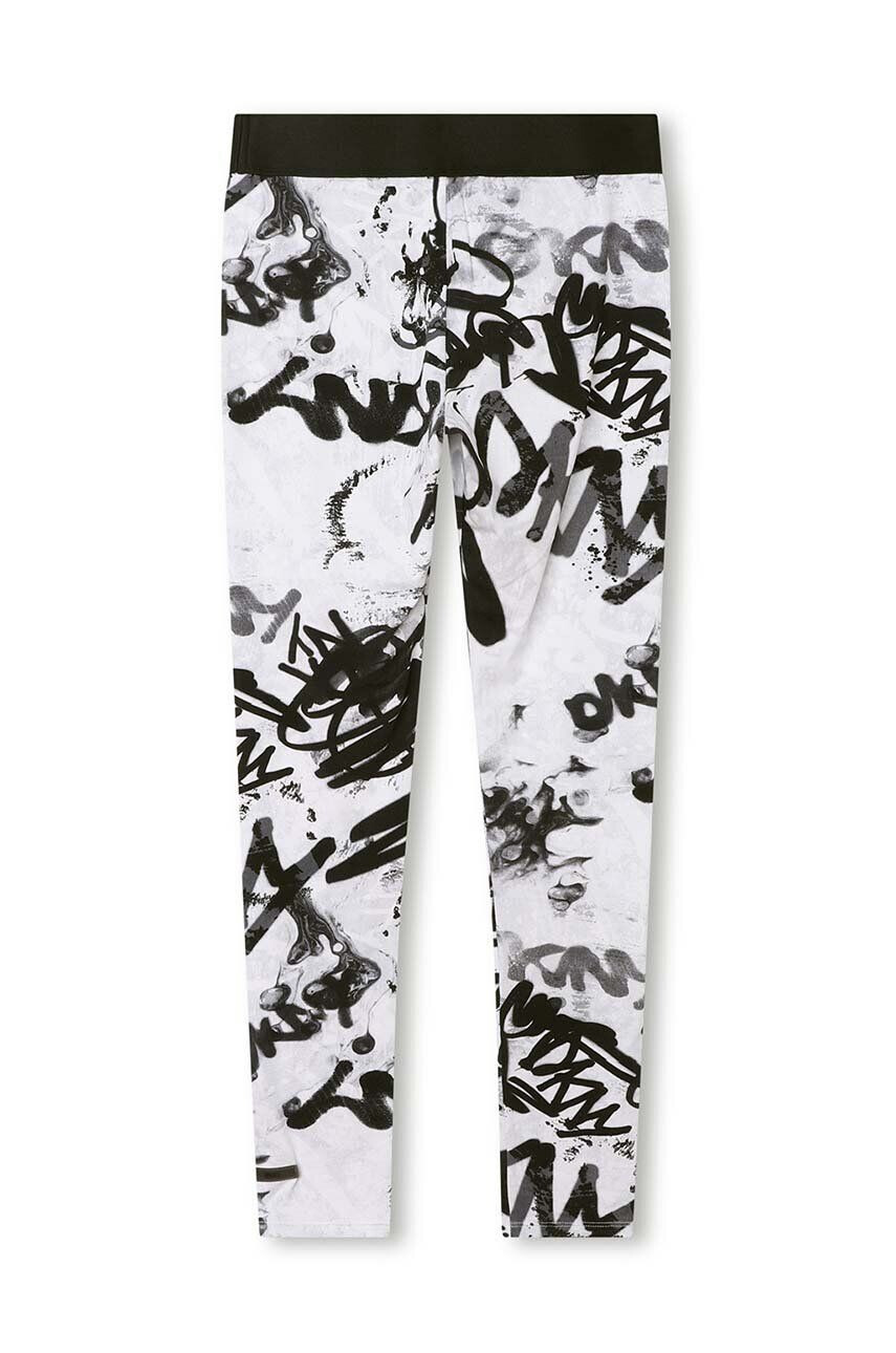 DKNY leggins copii culoarea alb modelator - Pled.ro