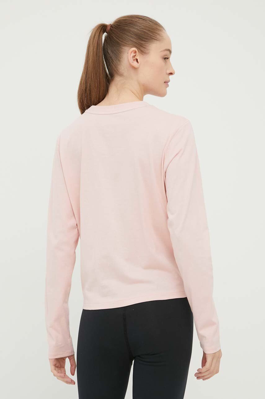 DKNY longsleeve din bumbac culoarea roz - Pled.ro