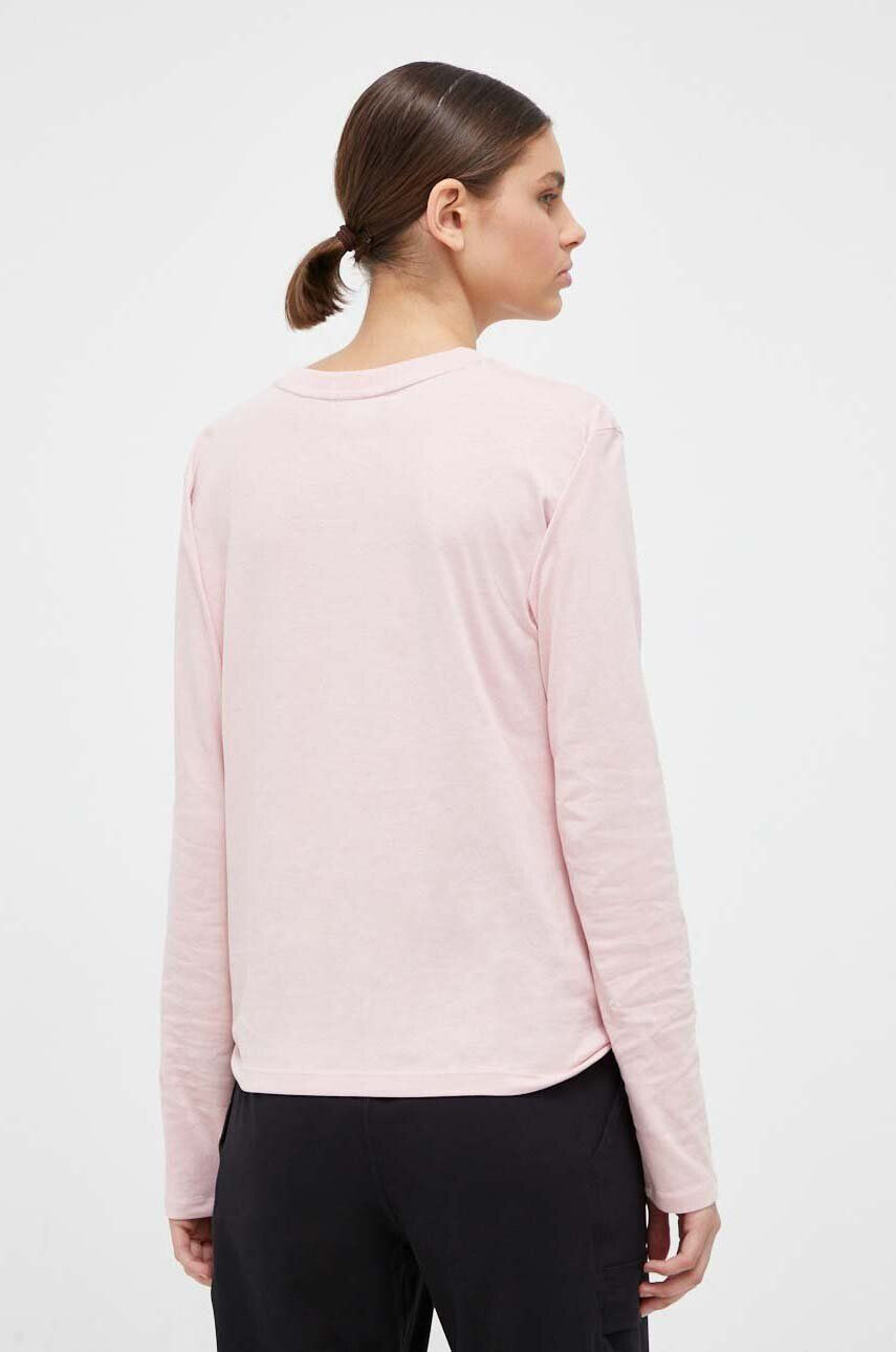 DKNY longsleeve din bumbac culoarea roz - Pled.ro