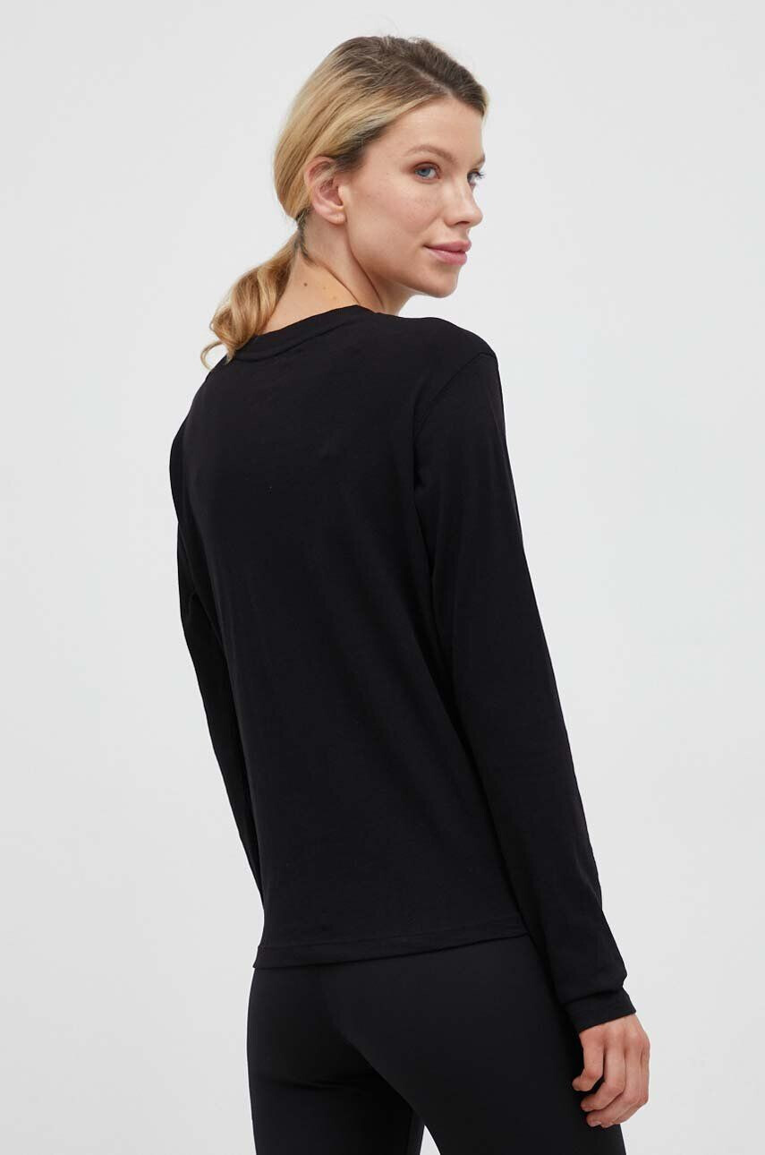 DKNY longsleeve din bumbac culoarea negru - Pled.ro