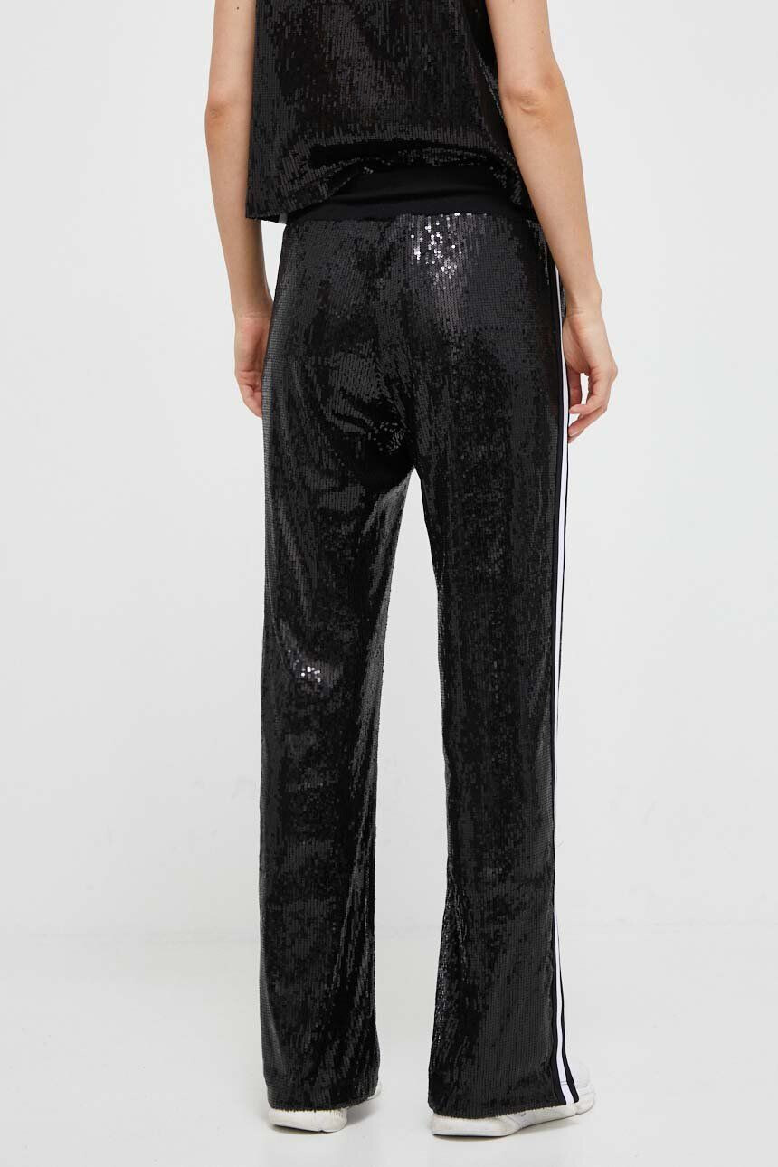 DKNY pantaloni femei culoarea bej drept high waist - Pled.ro