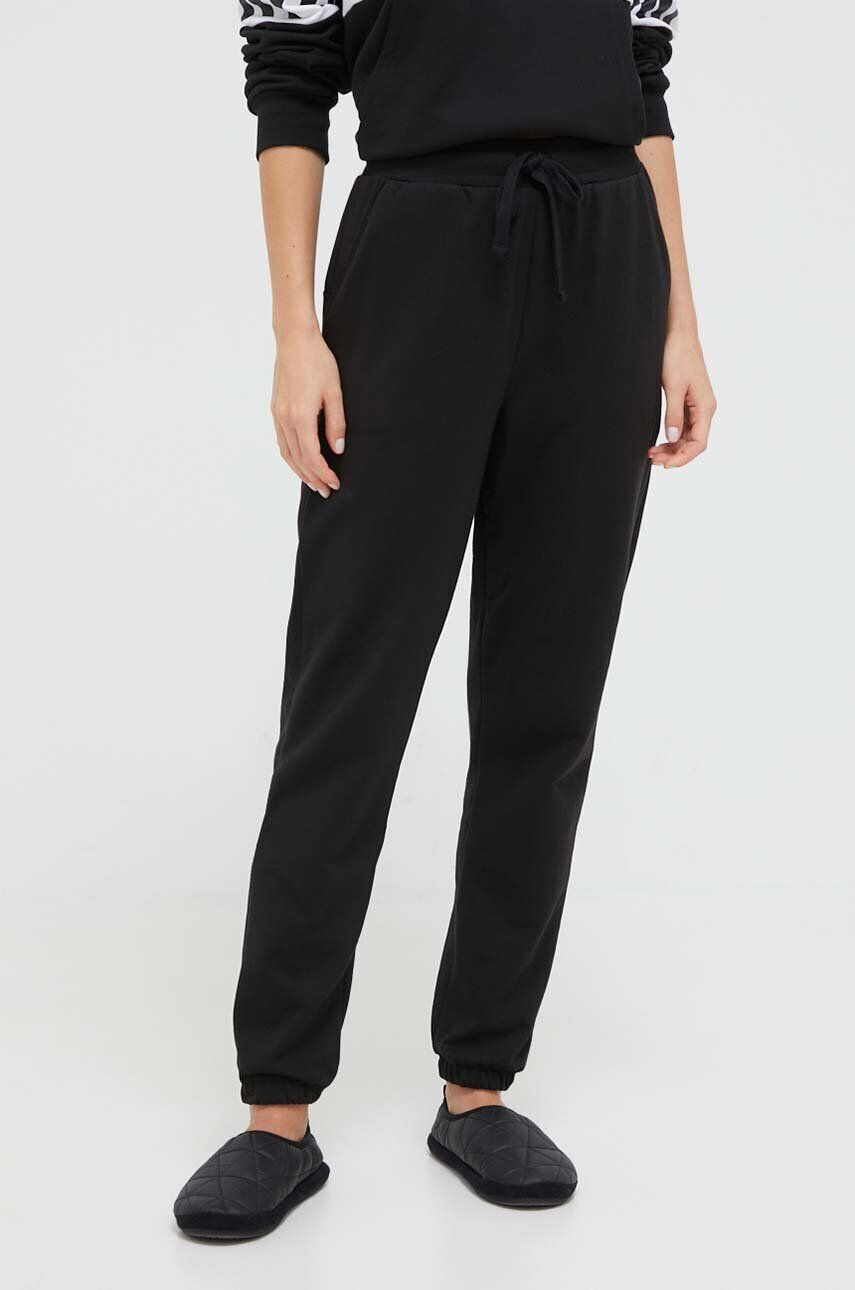 DKNY pantaloni de pijama femei culoarea negru - Pled.ro