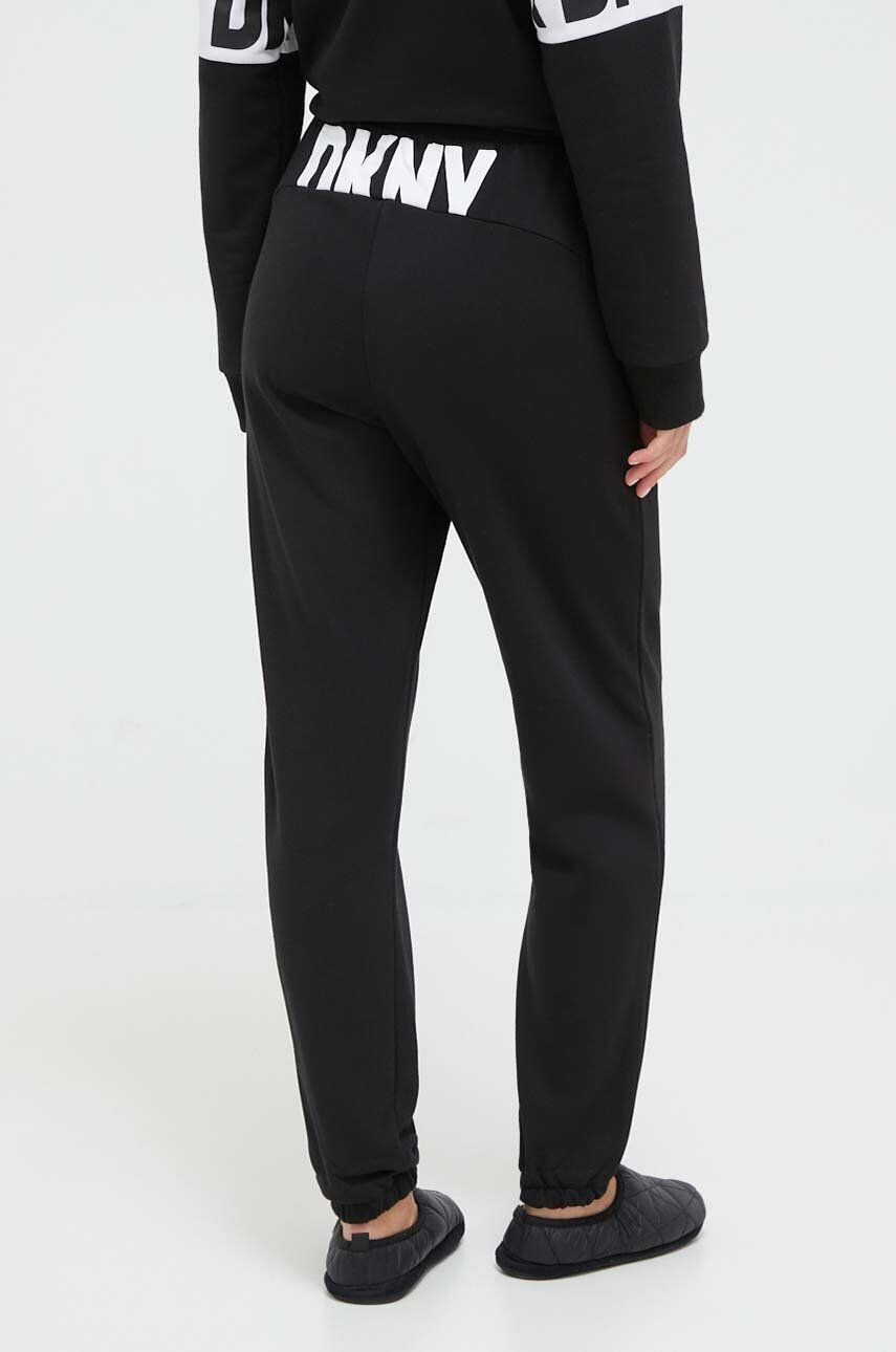 DKNY pantaloni de pijama femei culoarea negru - Pled.ro