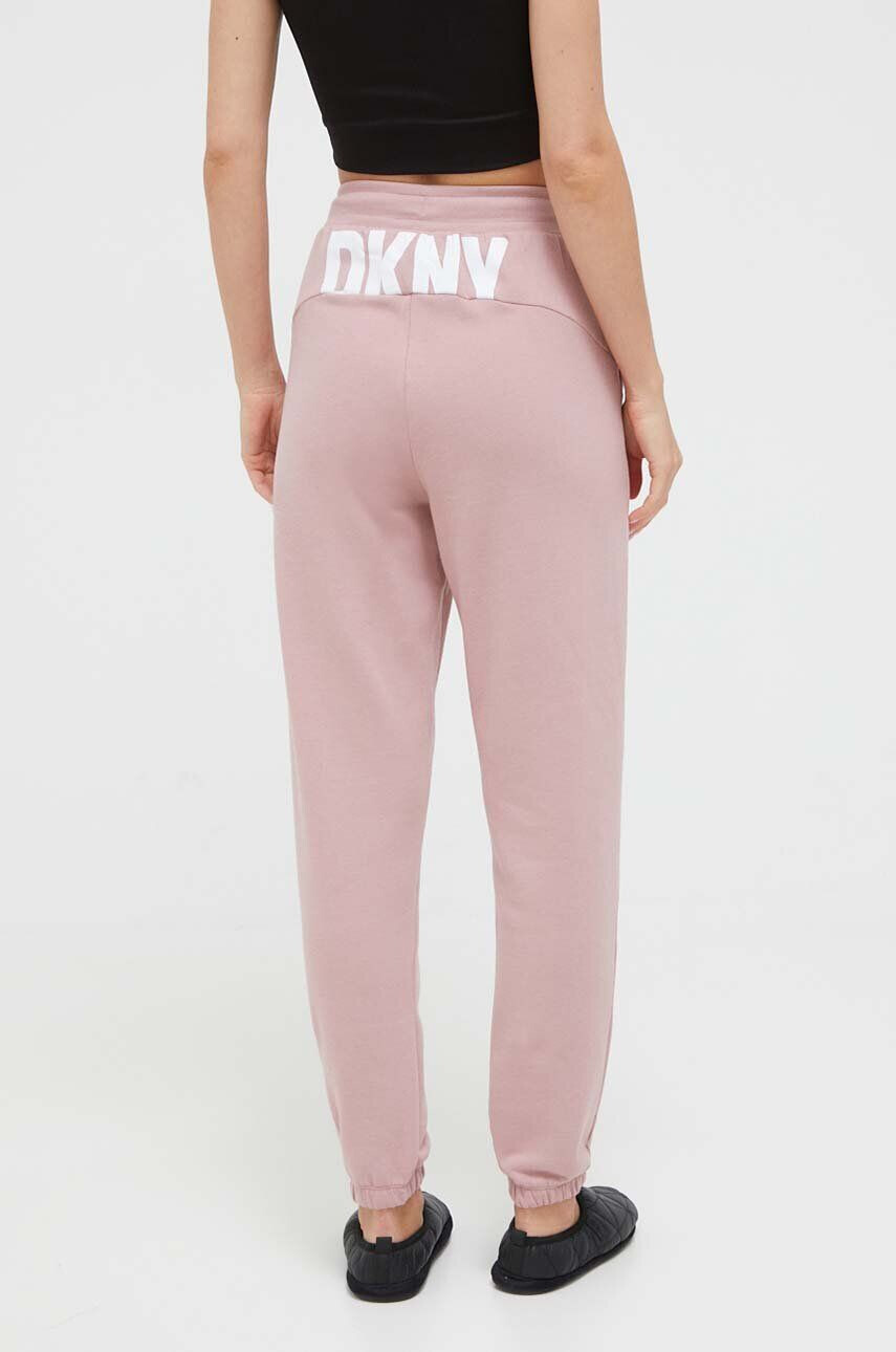 DKNY pantaloni de pijama femei culoarea roz - Pled.ro