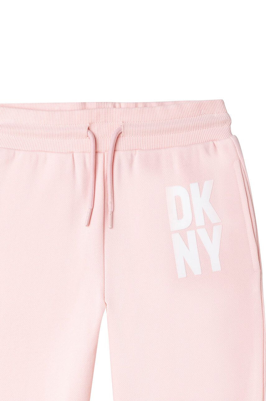 DKNY pantaloni de trening culoarea roz neted - Pled.ro