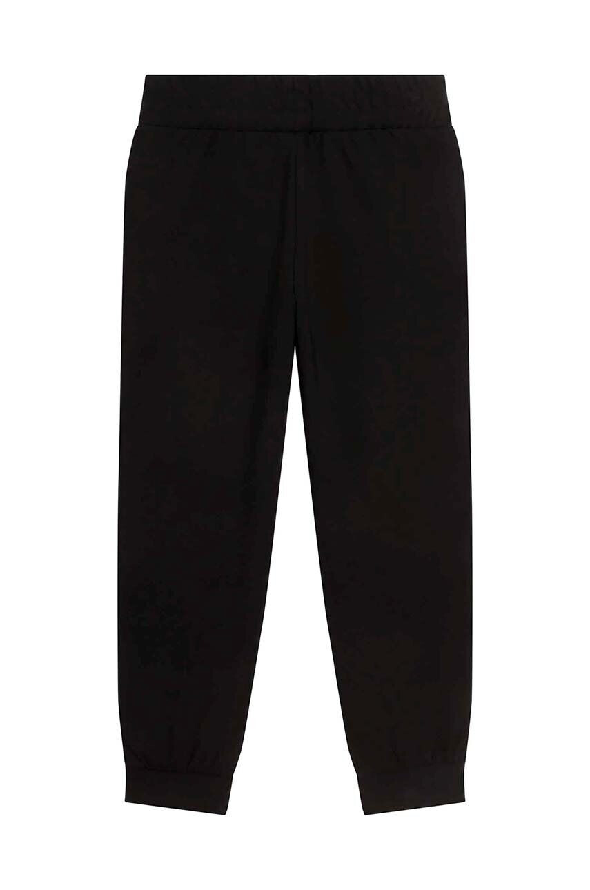 DKNY pantaloni de trening pentru copii culoarea negru neted - Pled.ro