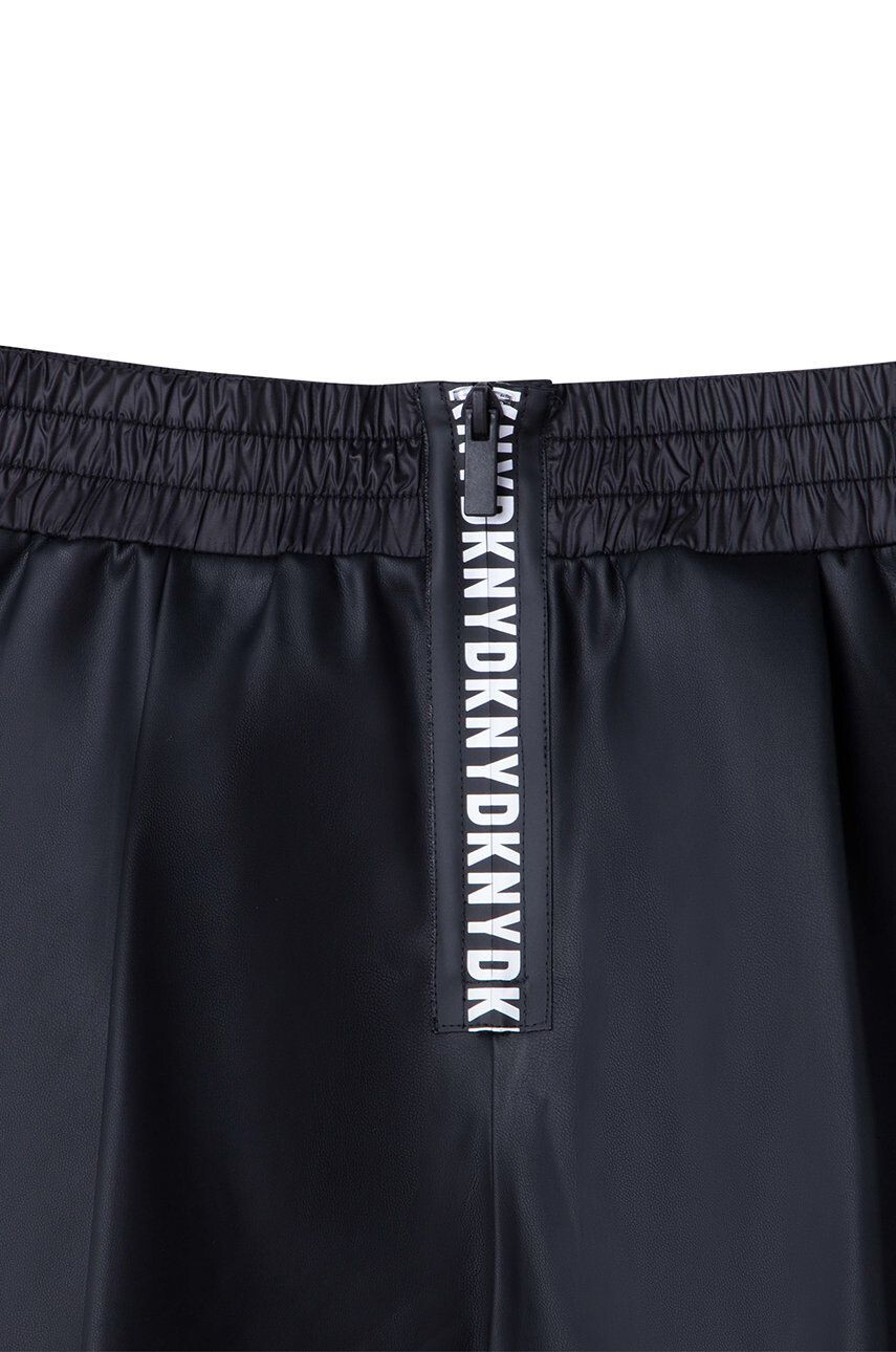 DKNY pantaloni scurti copii culoarea negru neted - Pled.ro