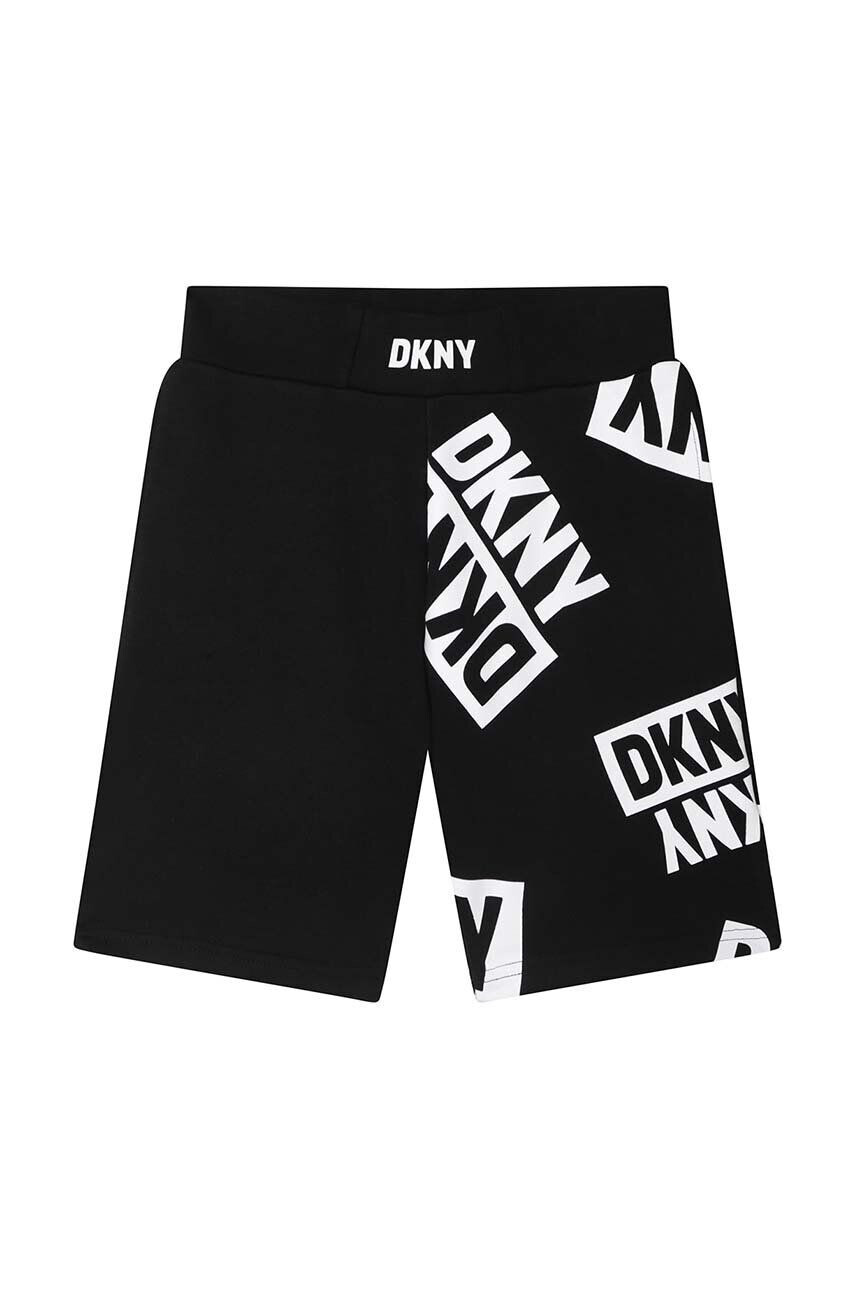 DKNY pantaloni scurti copii culoarea verde neted - Pled.ro