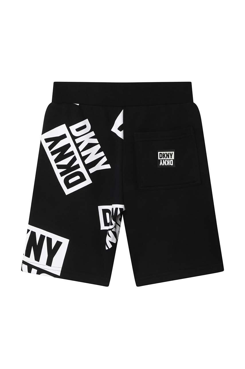 DKNY pantaloni scurti copii culoarea verde neted - Pled.ro