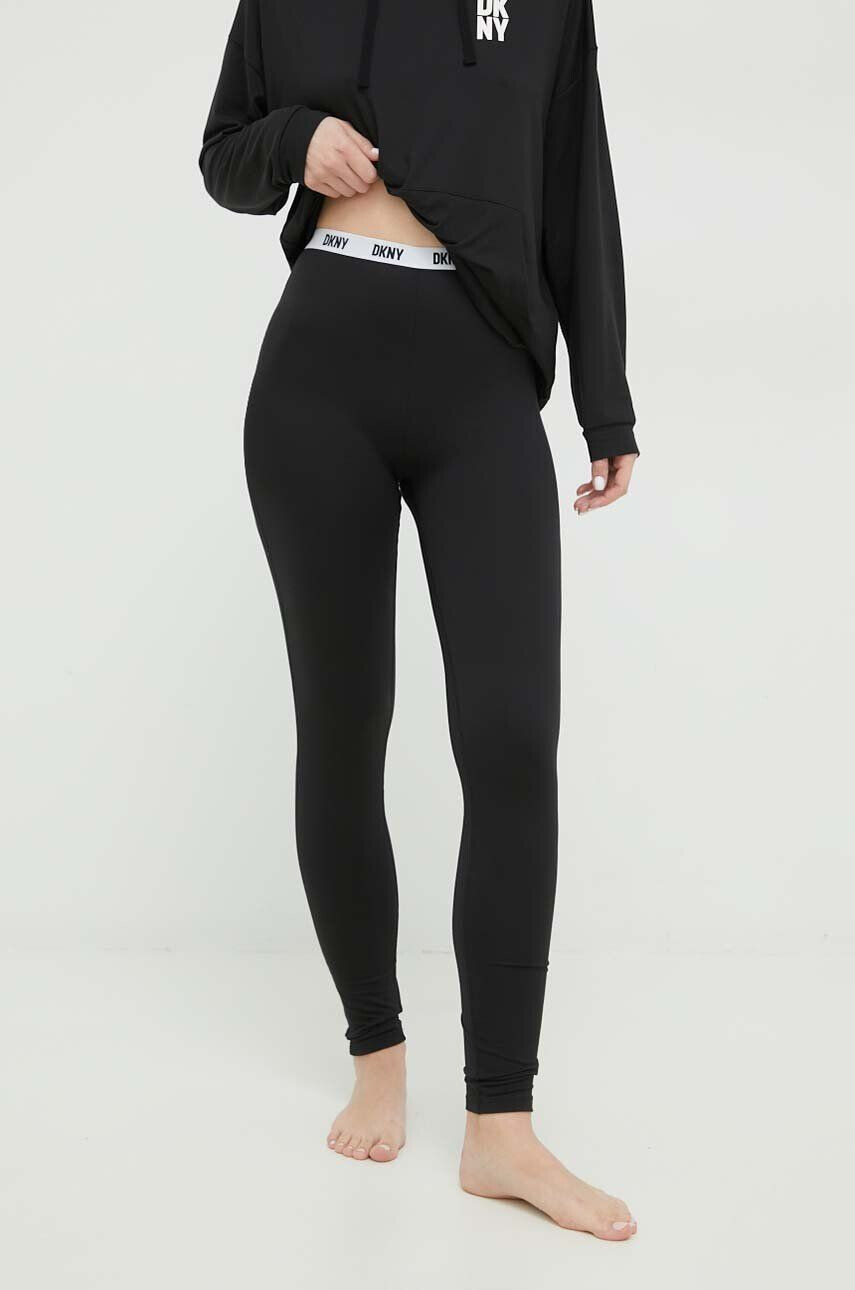 DKNY pijama femei culoarea negru - Pled.ro