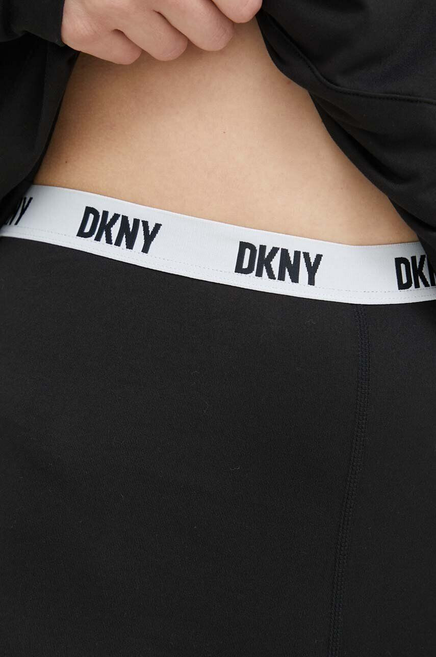 DKNY pijama femei culoarea negru - Pled.ro