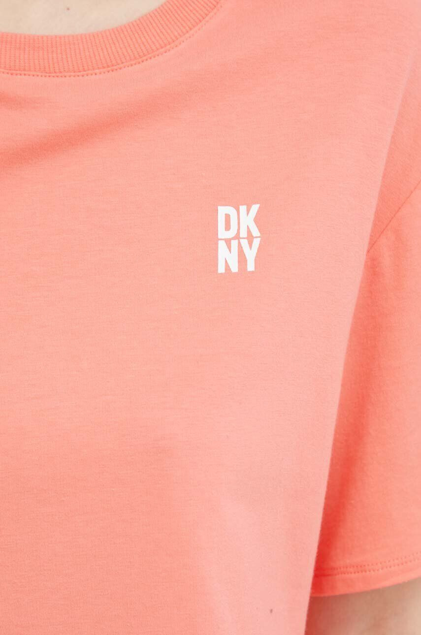 DKNY pijama femei culoarea portocaliu - Pled.ro