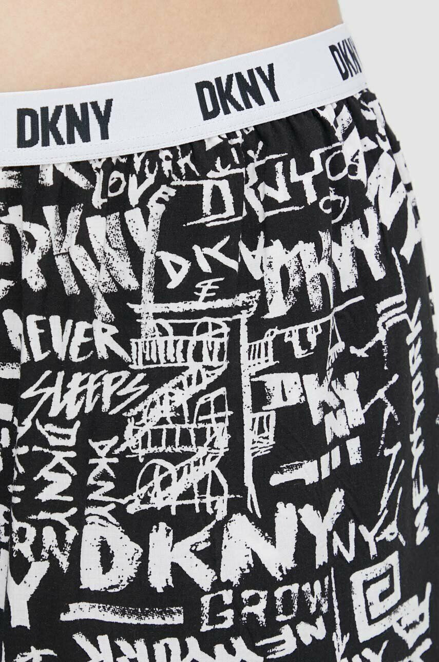 DKNY pijama femei culoarea negru - Pled.ro