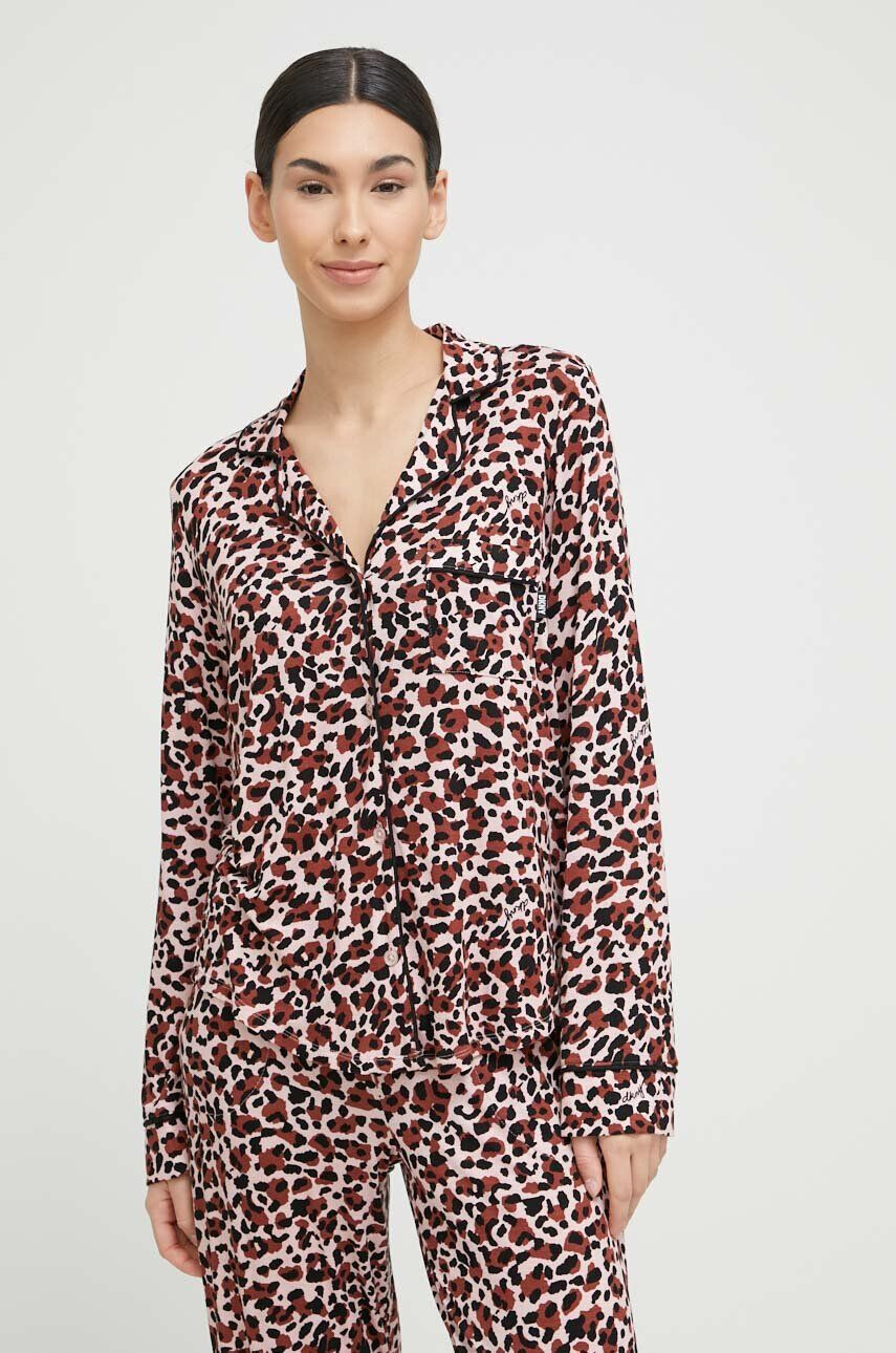 DKNY pijama femei culoarea roz - Pled.ro