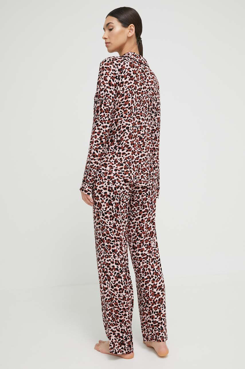 DKNY pijama femei culoarea roz - Pled.ro