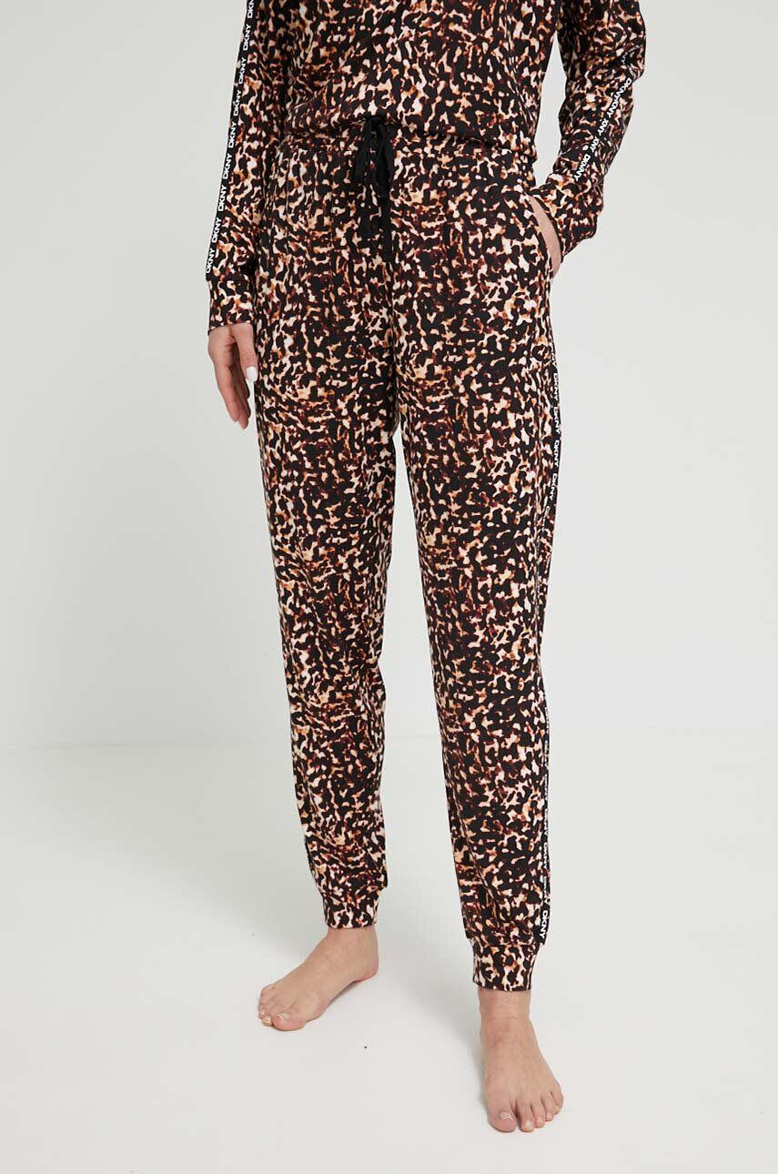 DKNY pijama femei culoarea negru - Pled.ro