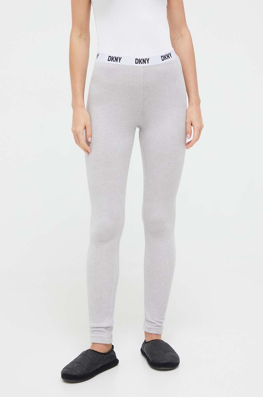 DKNY pijama femei culoarea gri - Pled.ro