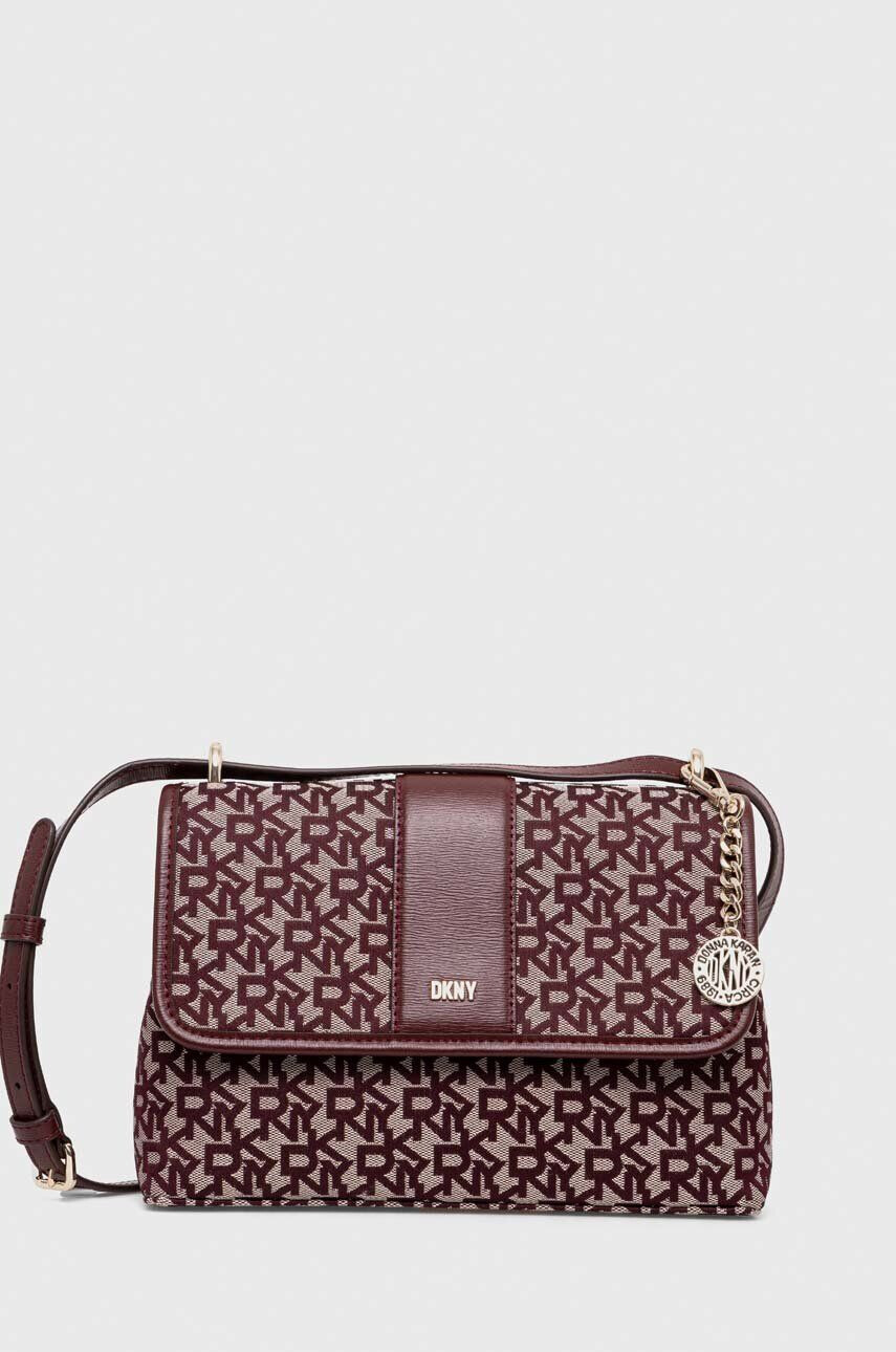 DKNY poseta culoarea bordo - Pled.ro