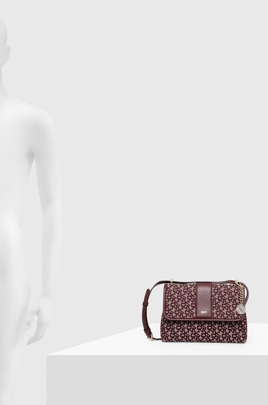 DKNY poseta culoarea bordo - Pled.ro