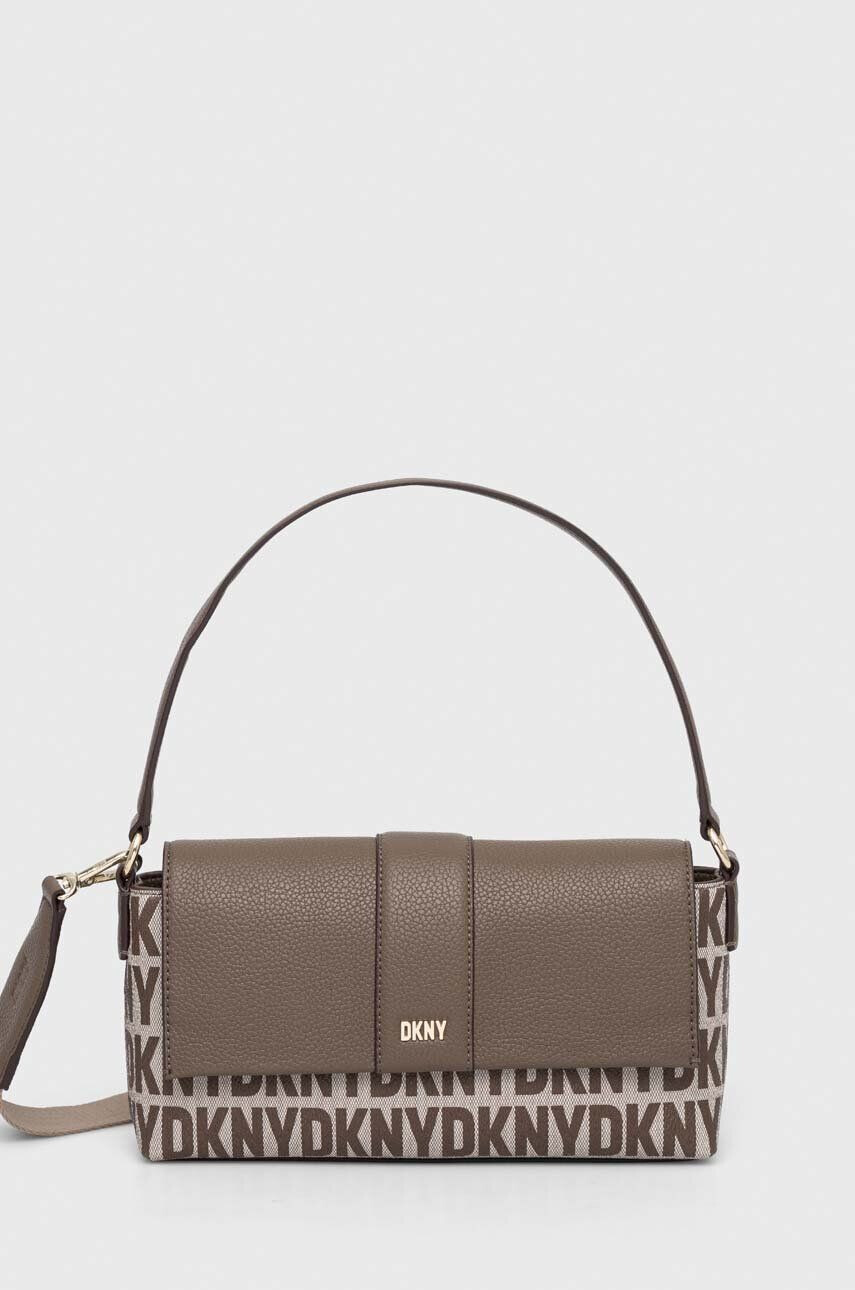 DKNY poseta culoarea maro - Pled.ro