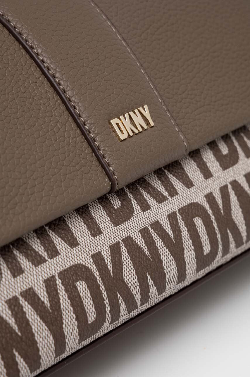 DKNY poseta culoarea maro - Pled.ro