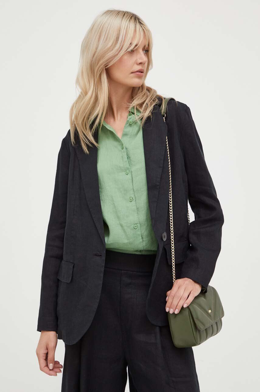 DKNY poseta de piele culoarea verde - Pled.ro